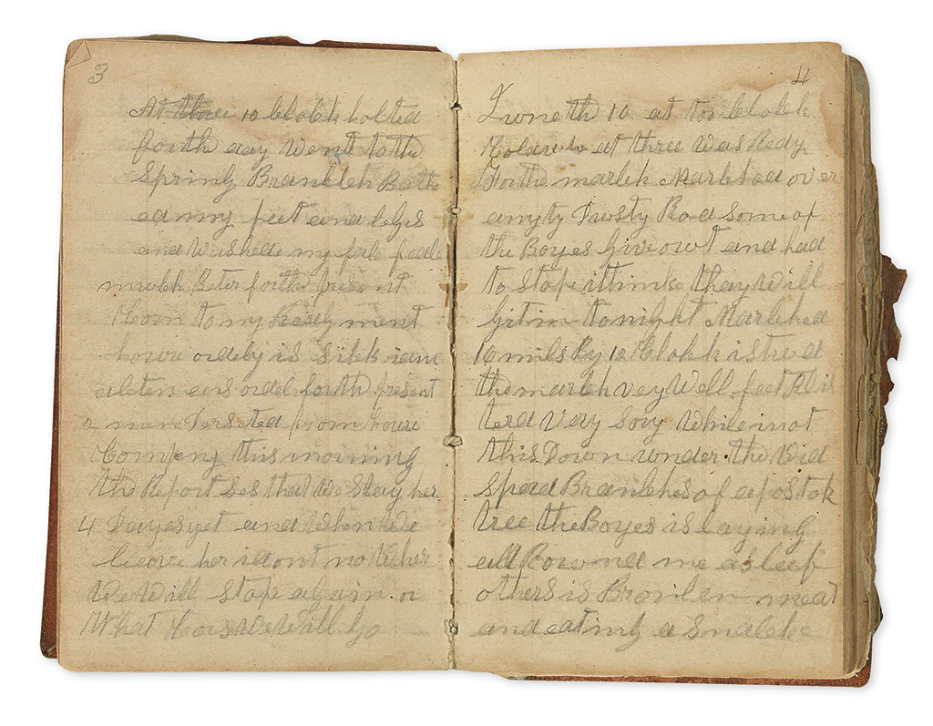 Civil War Journal Entry