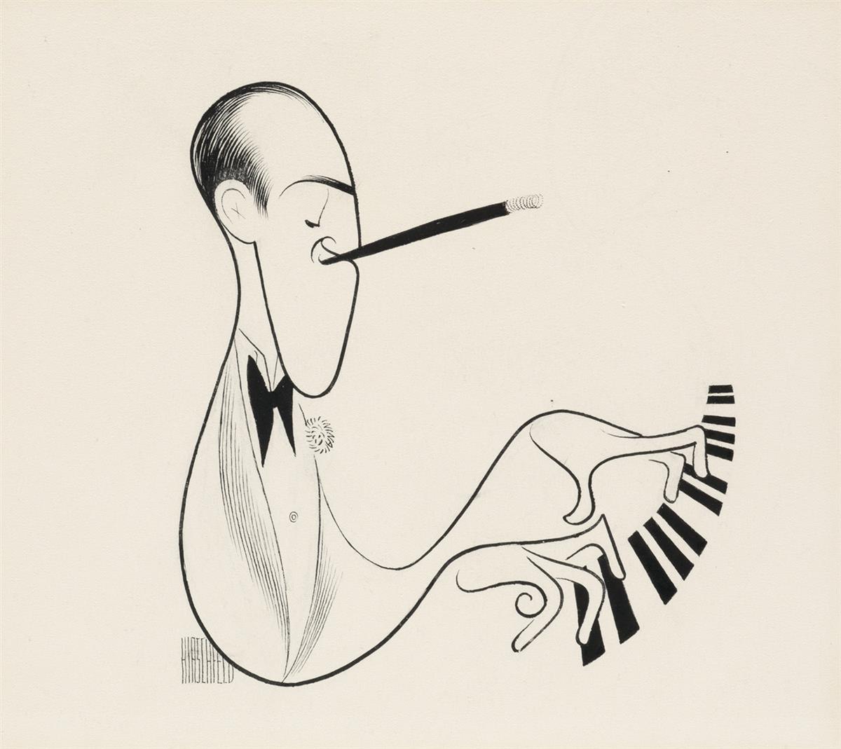 Pen, Pencil & A Bottle of Ink Al Hirschfeld Seen Through Six Drawings