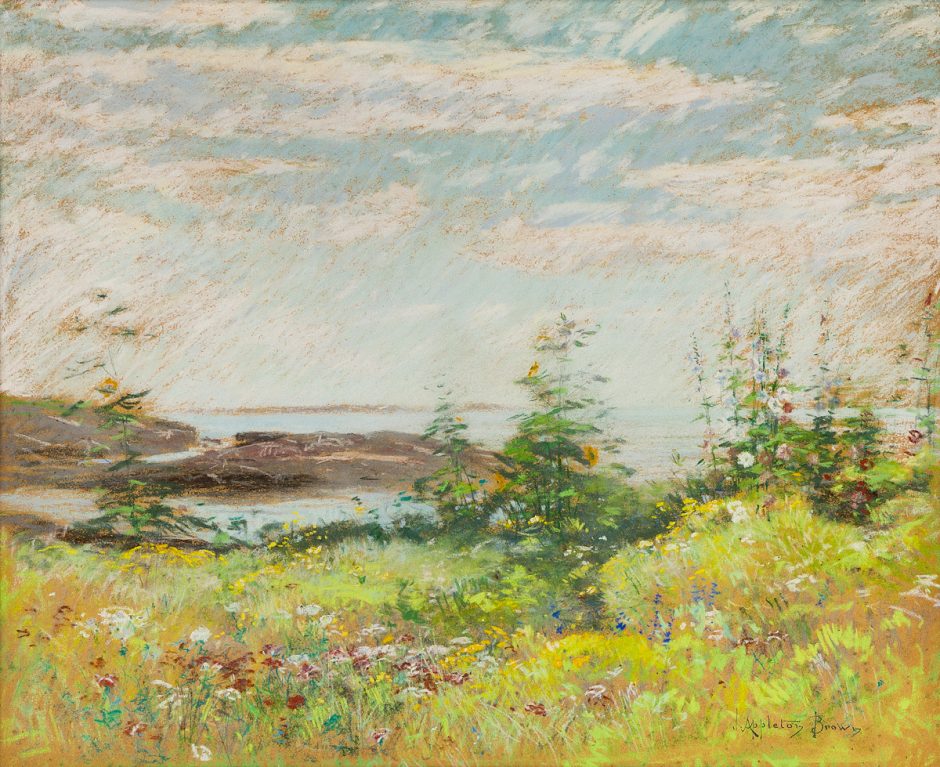 john-appleton-brown-celia-thaxter-garden-view-sea-color-pastelsM41653 ...