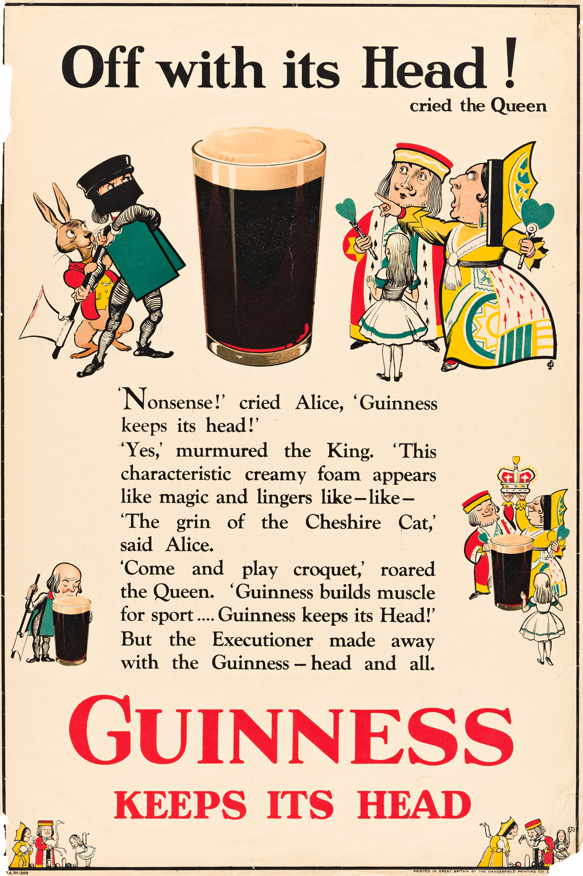 A Brief History Of Guinness Posters And Alice In Guinnessland Swann Galleries News 