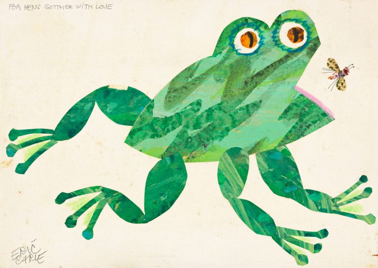 Eric-Carle-Frog-illustration - Swann Galleries News