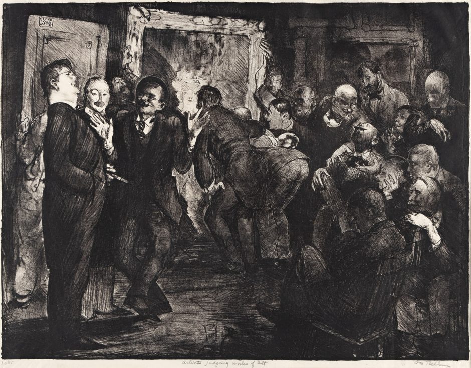 George-Bellows-Artists-Judging-Works-of-Art-1916 - Swann Galleries News