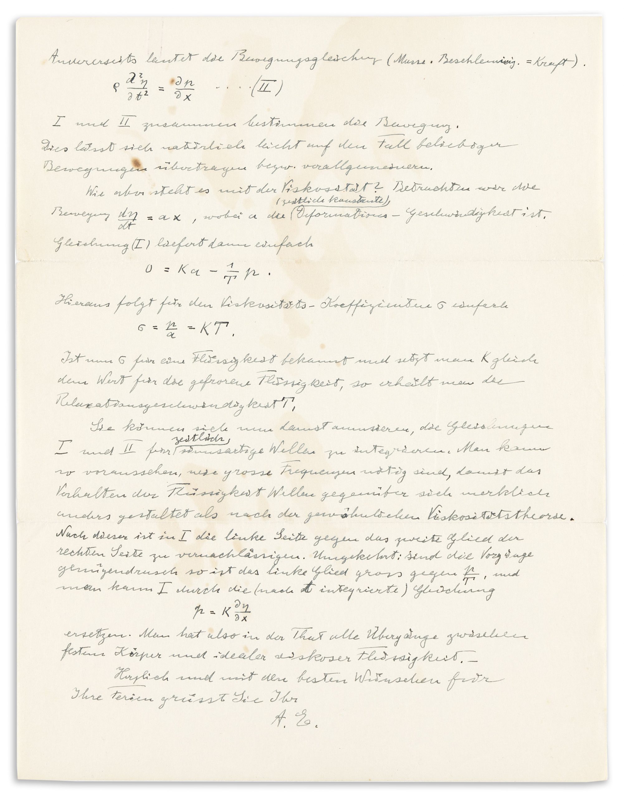 Part I: The Einstein-Serbu Correspondence - Swann Galleries News